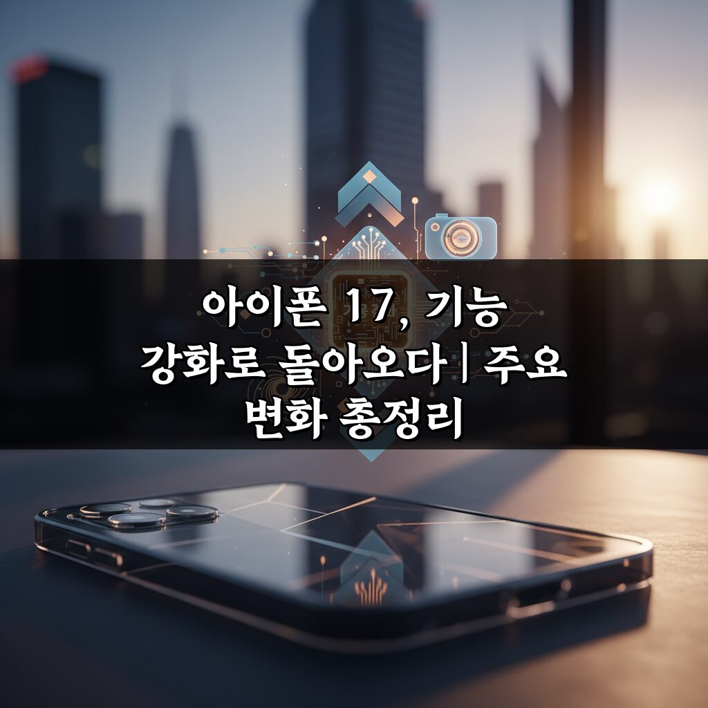 아이폰 17, 기능 강화로 돌아오다 | 주요 변화 총정리