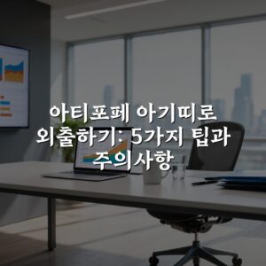아티포페 아기띠로 외출하기: 5가지 팁과 주의사항